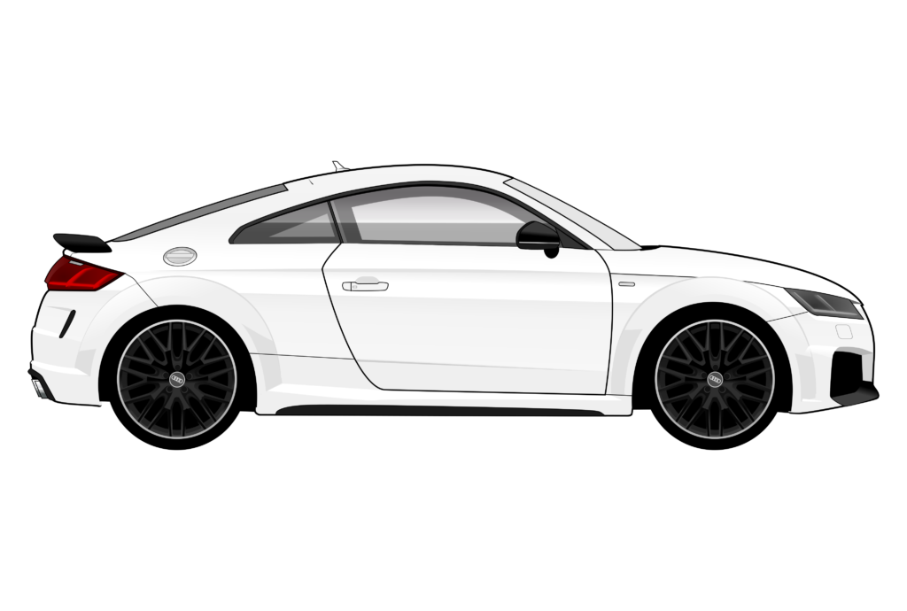 side view vector car graphic design for custom t-shirt and mug prints