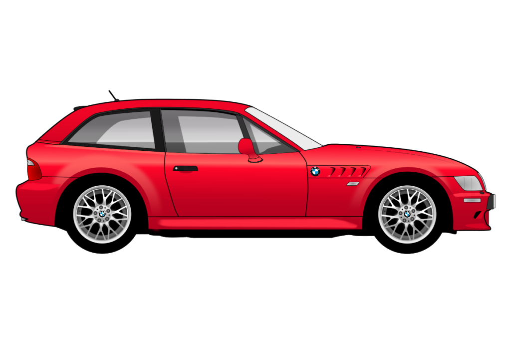 side view vector car graphic design for custom t-shirt and mug prints