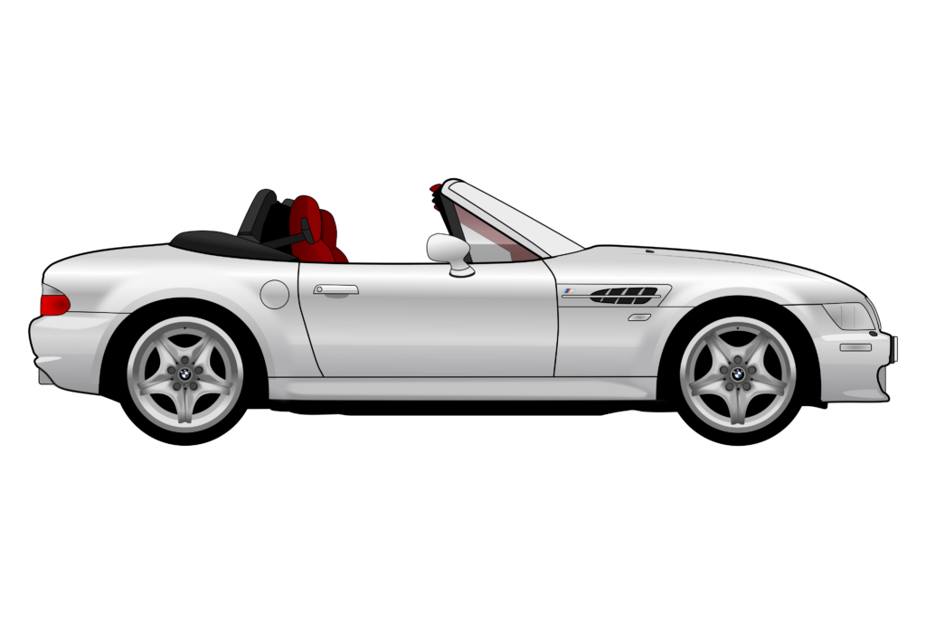 side view vector car graphic design for custom t-shirt and mug prints