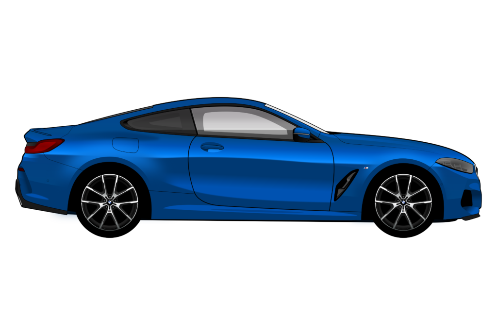 side view vector car graphic design for custom t-shirt and mug prints