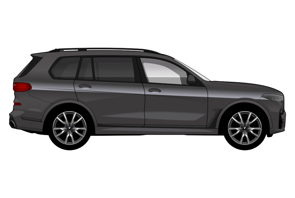 side view vector car graphic design for custom t-shirt and mug prints