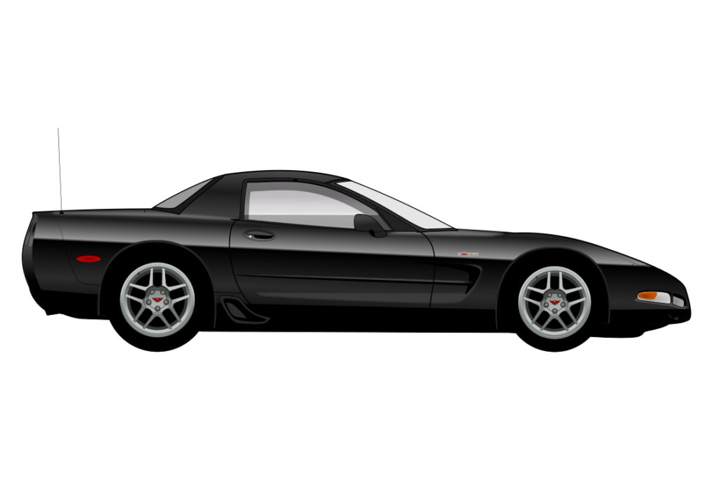 side view vector car graphic design for custom t-shirt and mug prints