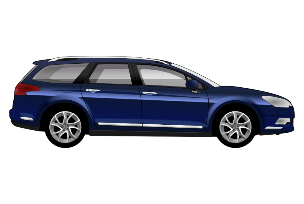 side view vector car graphic design for custom t-shirt and mug prints