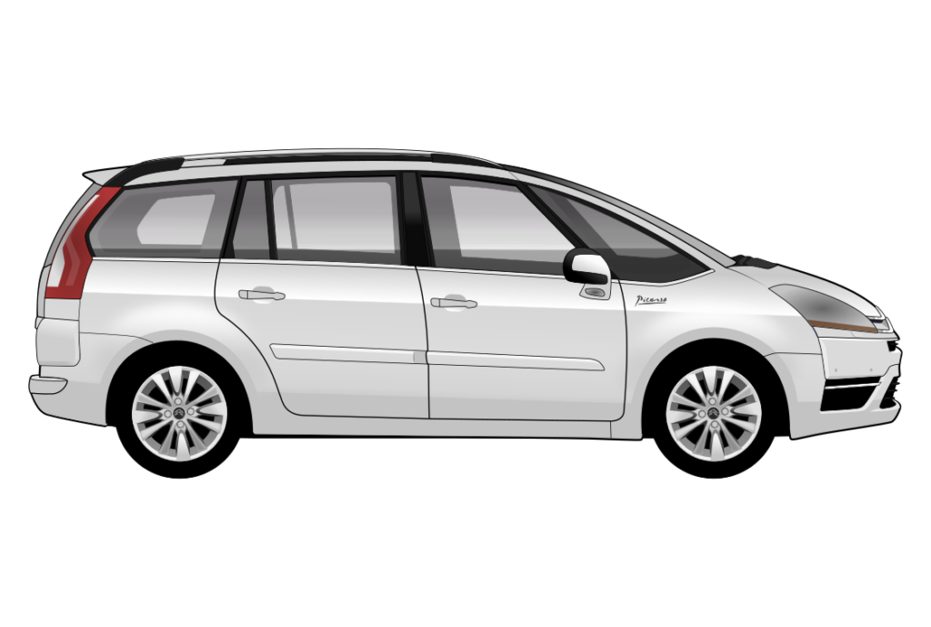 side view vector car graphic design for custom t-shirt and mug prints