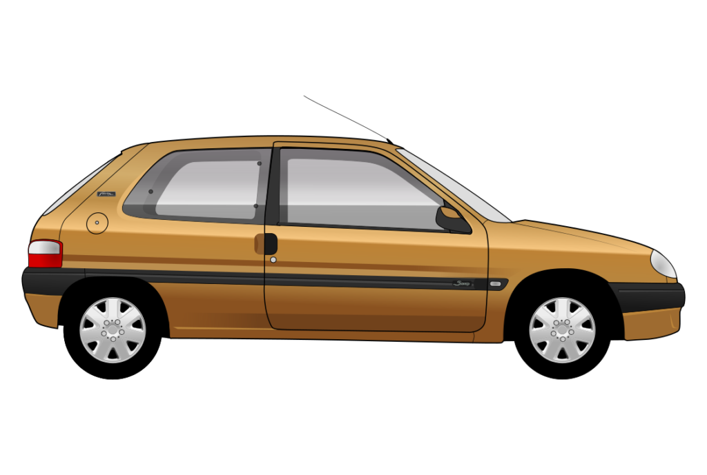 side view vector car graphic design for custom t-shirt and mug prints