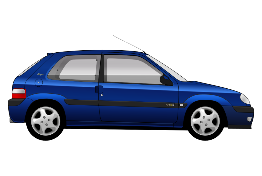side view vector car graphic design for custom t-shirt and mug prints