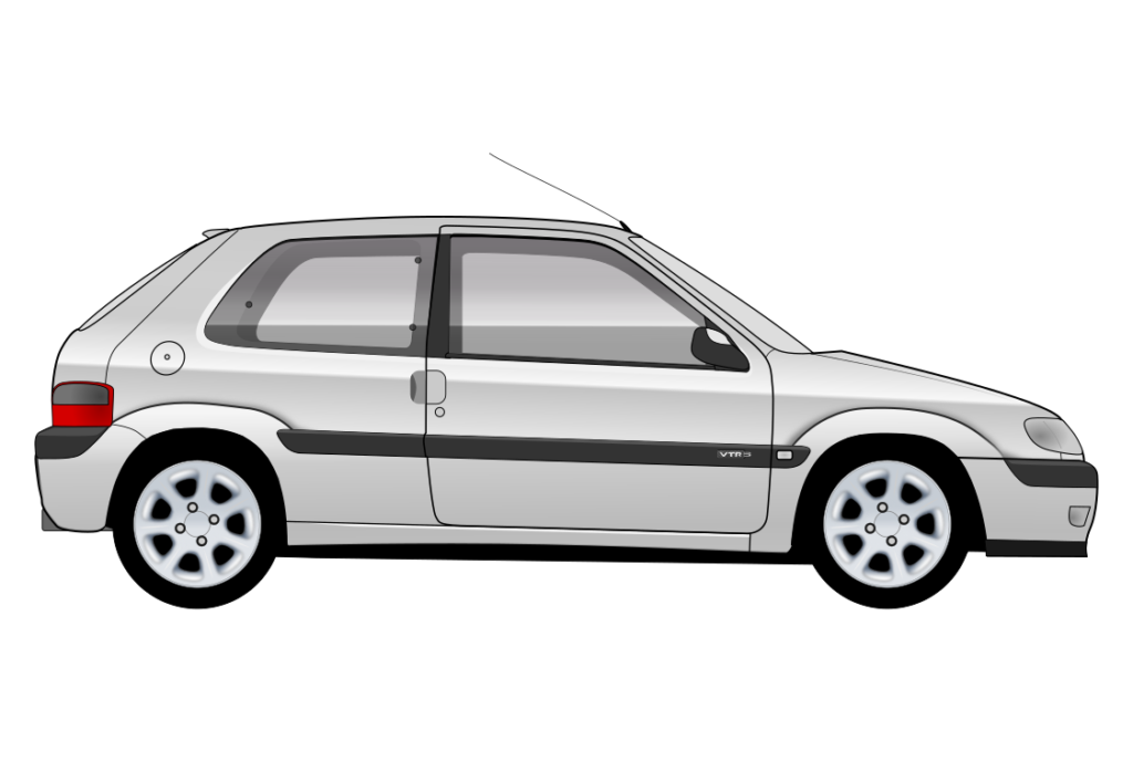 side view vector car graphic design for custom t-shirt and mug prints