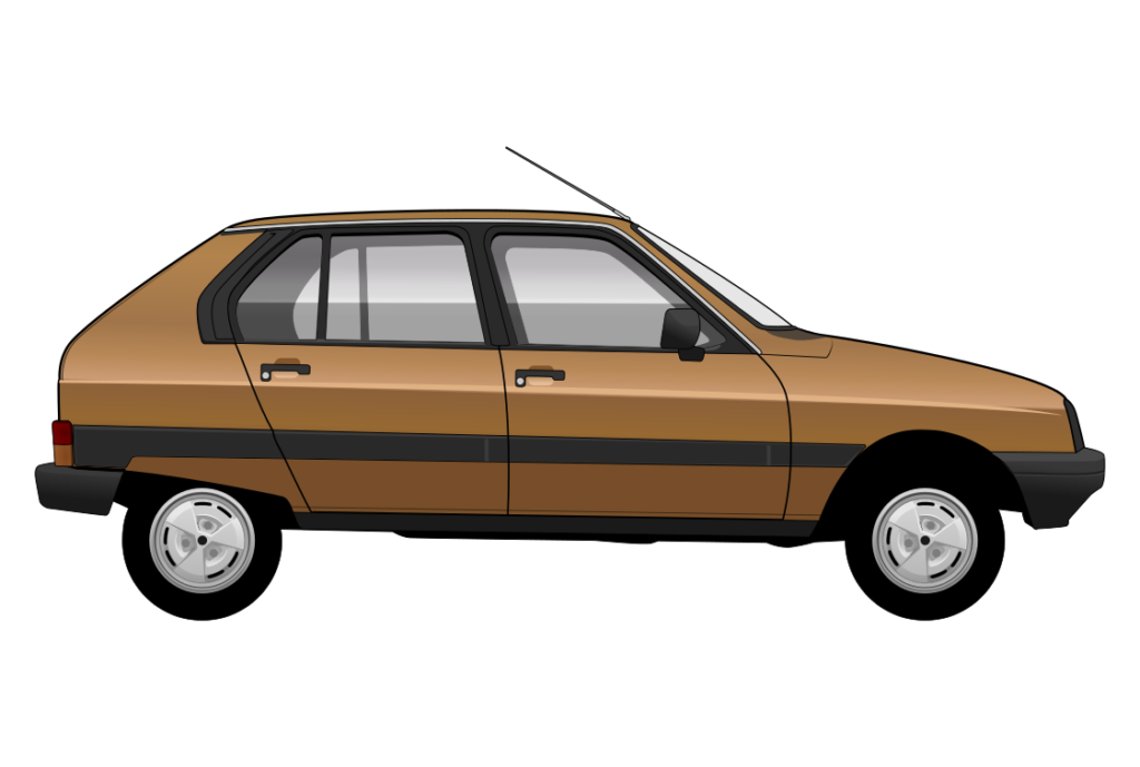 side view vector car graphic design for custom t-shirt and mug prints