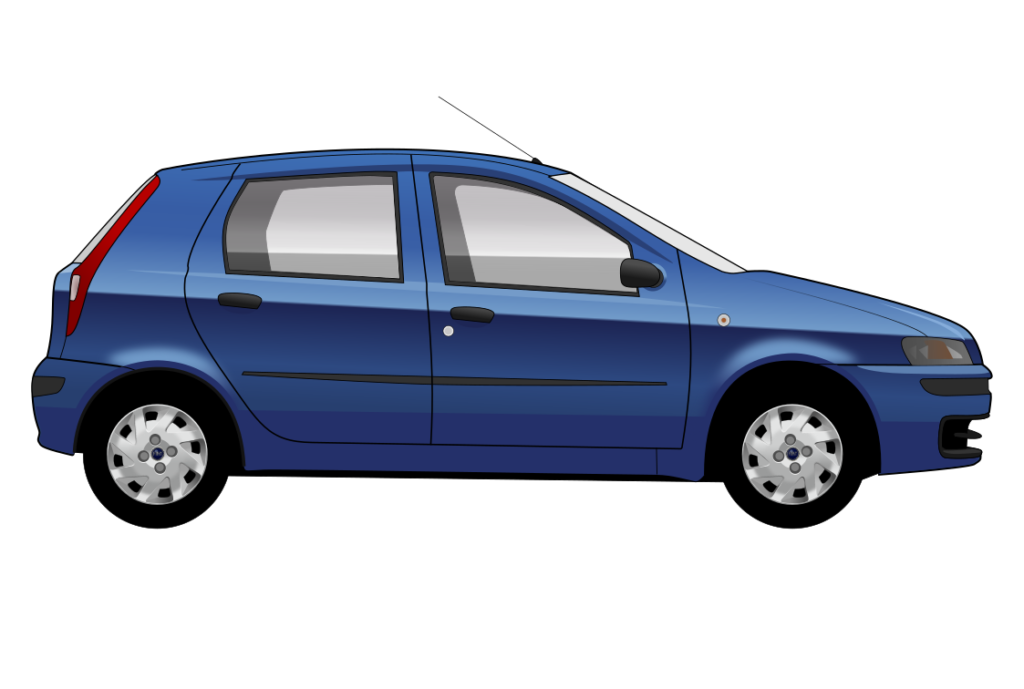 side view vector car graphic design for custom t-shirt and mug prints