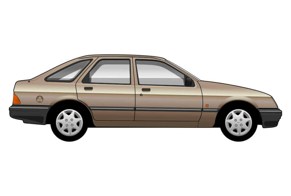 side view vector car graphic design for custom t-shirt and mug prints