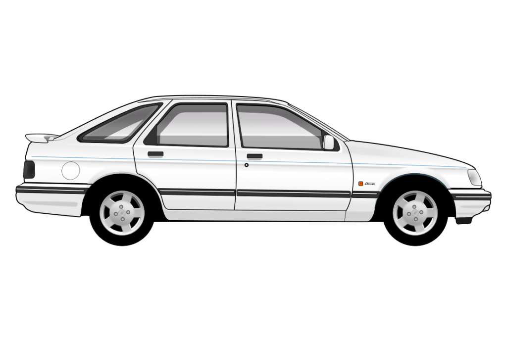 side view vector car graphic design for custom t-shirt and mug prints