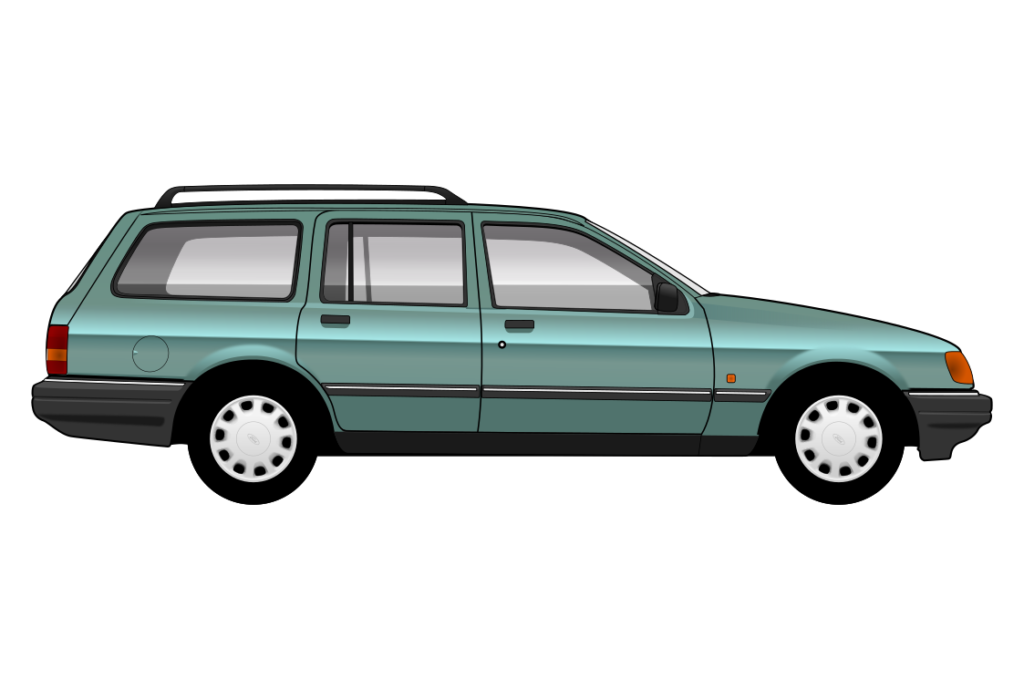 side view vector car graphic design for custom t-shirt and mug prints