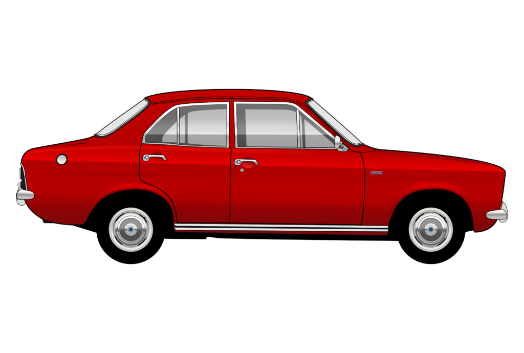 side view vector car graphic design for custom t-shirt and mug prints