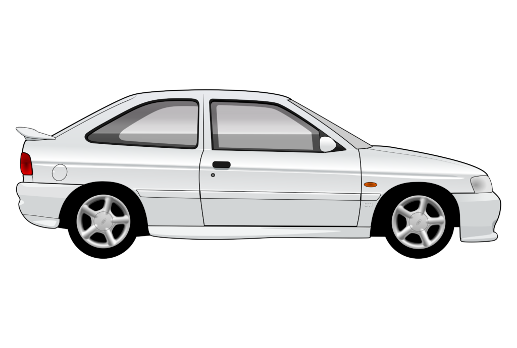 side view vector car graphic design for custom t-shirt and mug prints