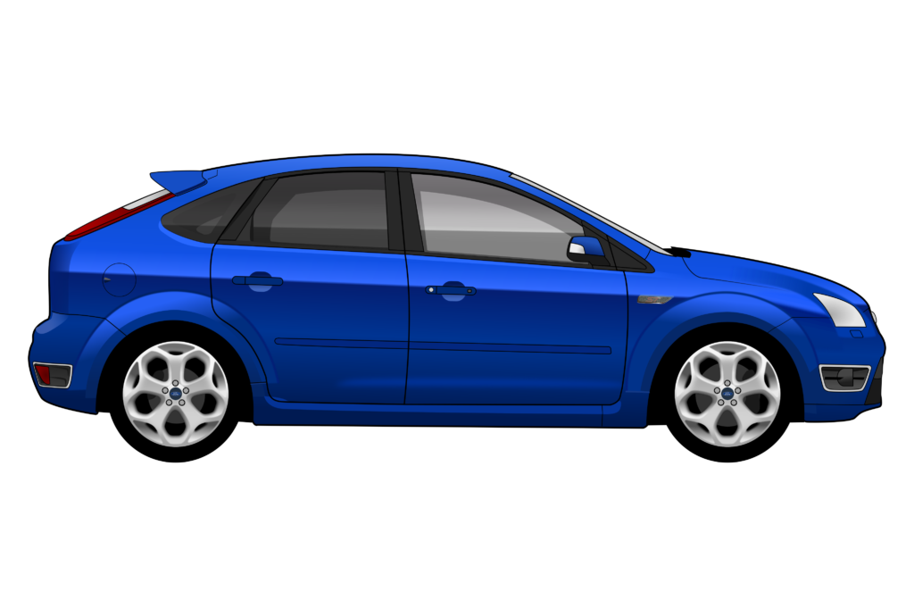 side view vector car graphic design for custom t-shirt and mug prints