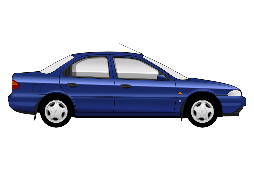 side view vector car graphic design for custom t-shirt and mug prints
