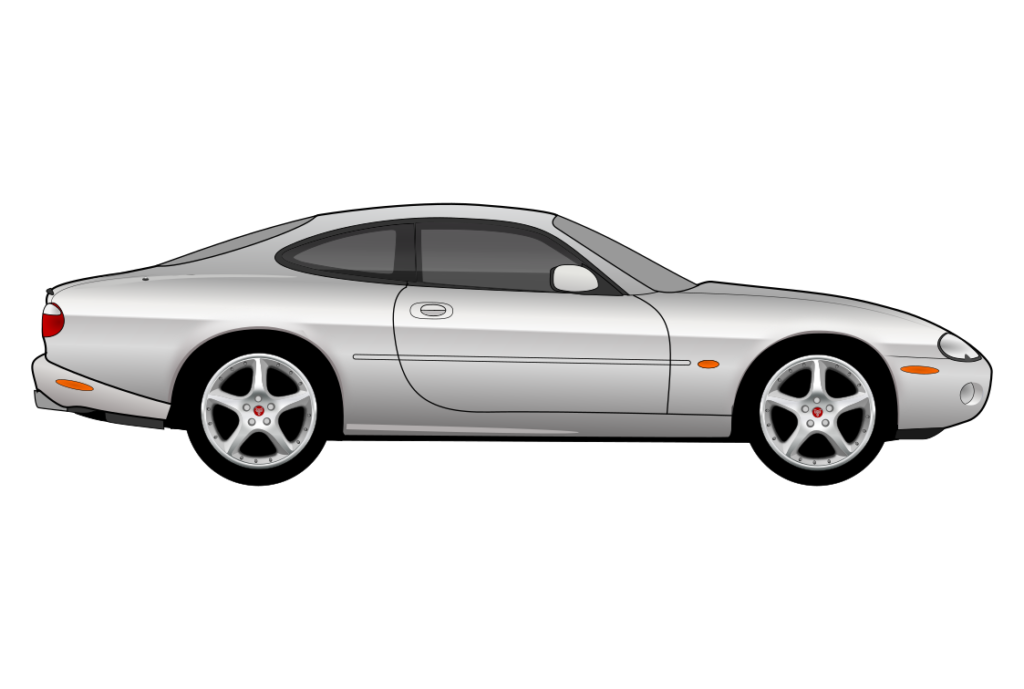 side view vector car graphic design for custom t-shirt and mug prints