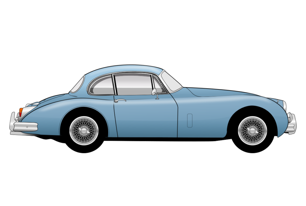 side view vector car graphic design for custom t-shirt and mug prints