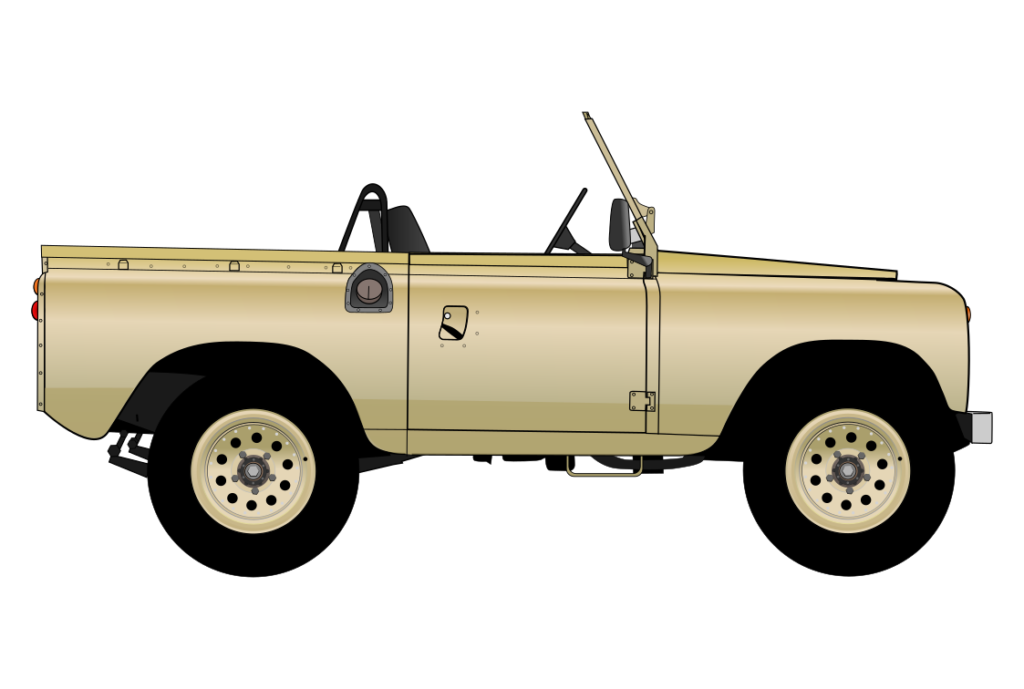 side view vector car graphic design for custom t-shirt and mug prints