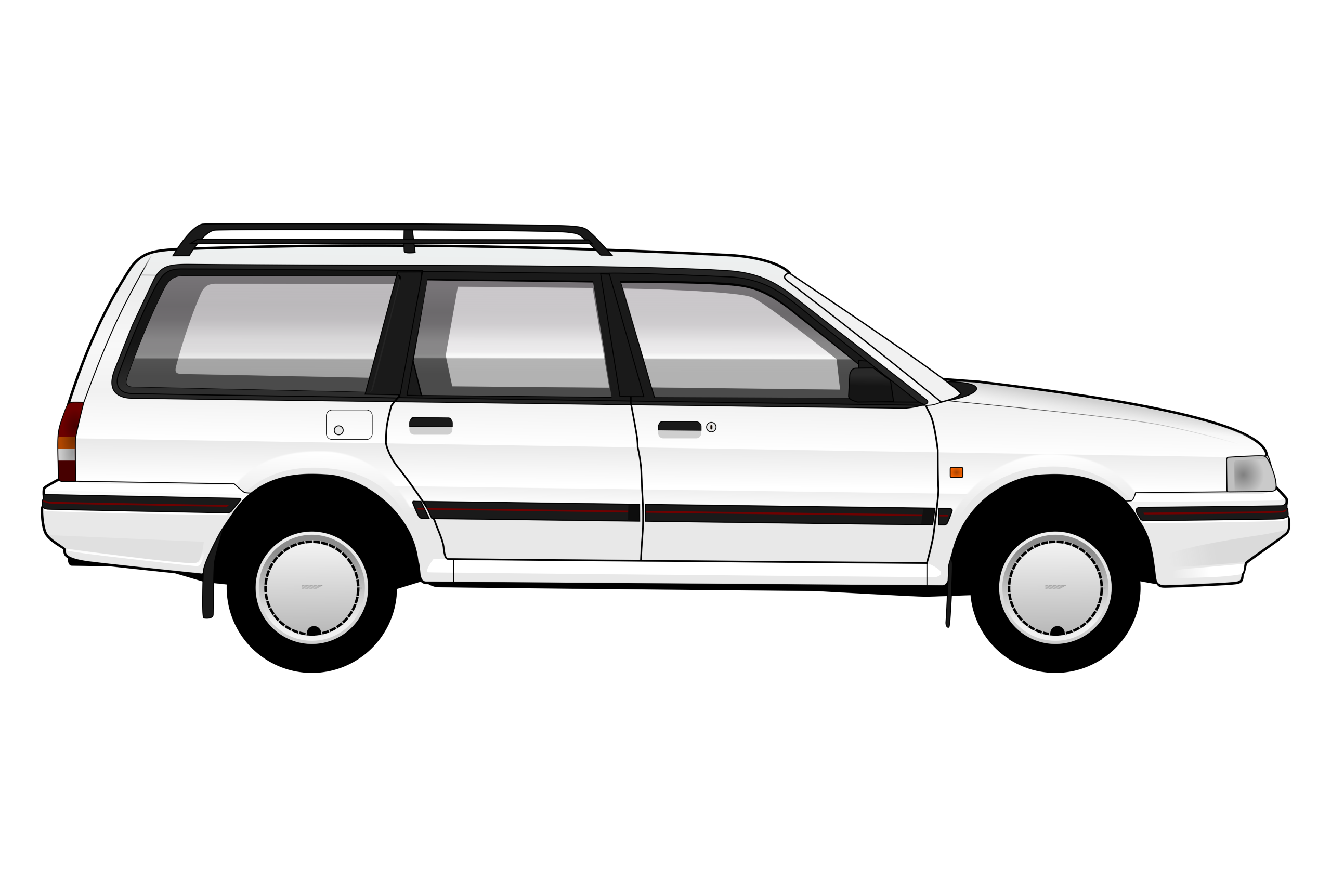 White Austin Montego Estate side view vector car graphic design for custom t-shirt and mug prints